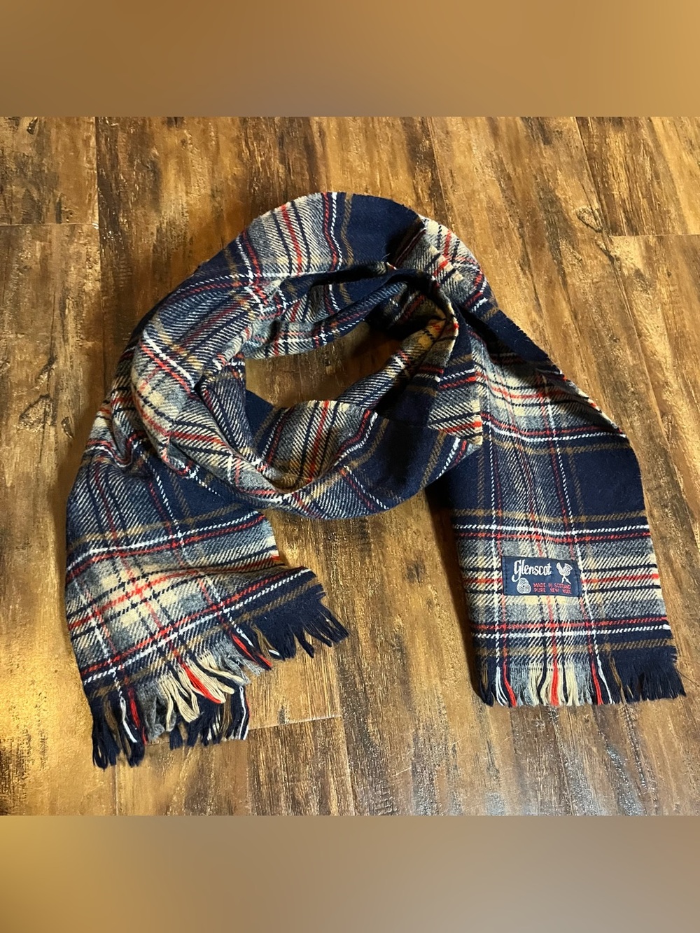 Glenscot Wool plaid Scarf made in Scotland